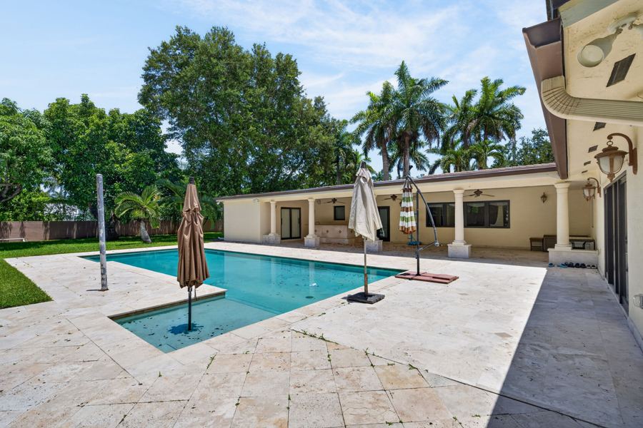 Pool and covered terrace, Pinecrest