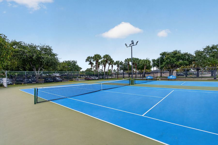 Community tennis courts
